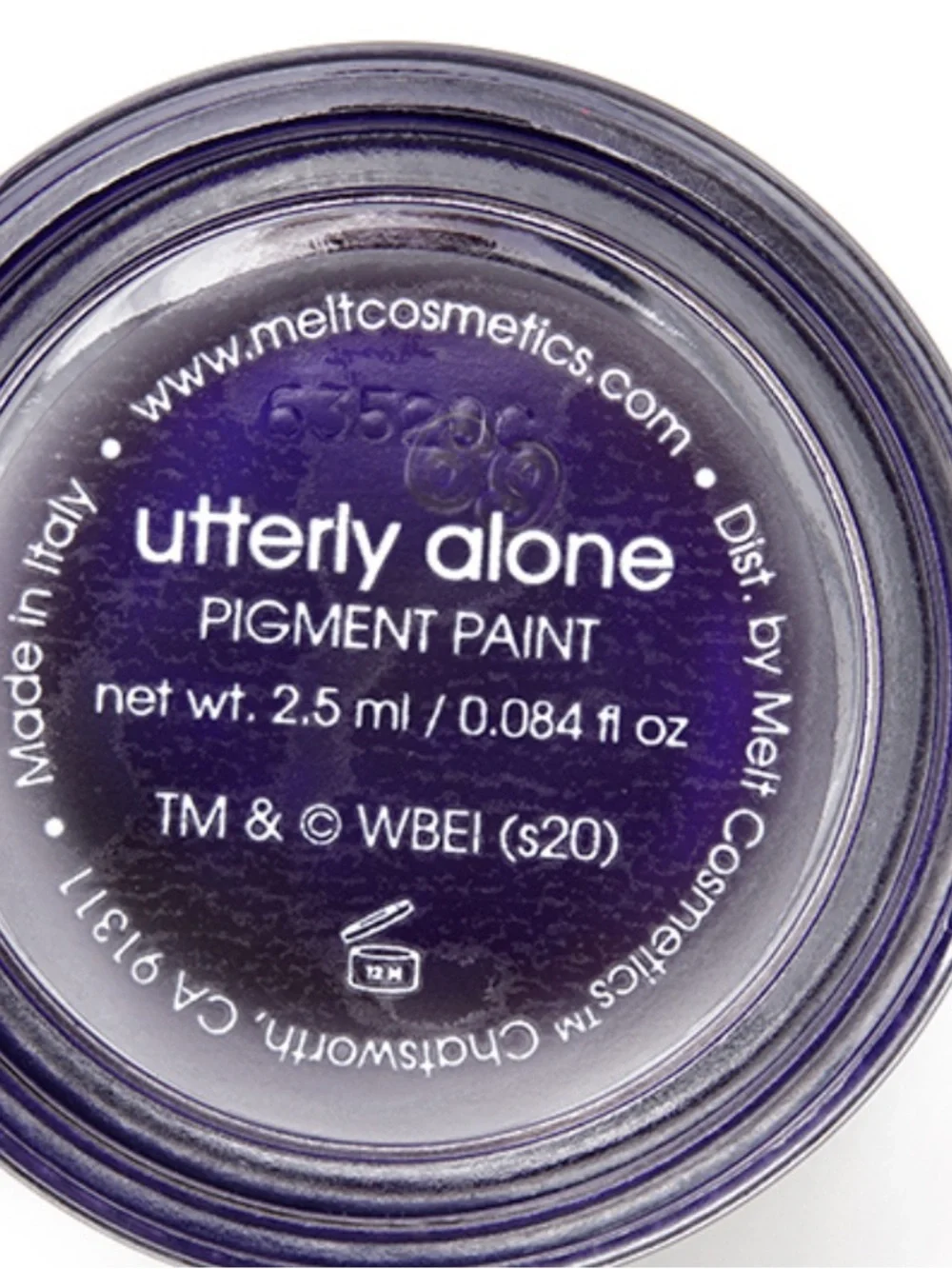Melt Cosmetics beetlejuice Utterly Alone Pigment Paint - Deep Purple
